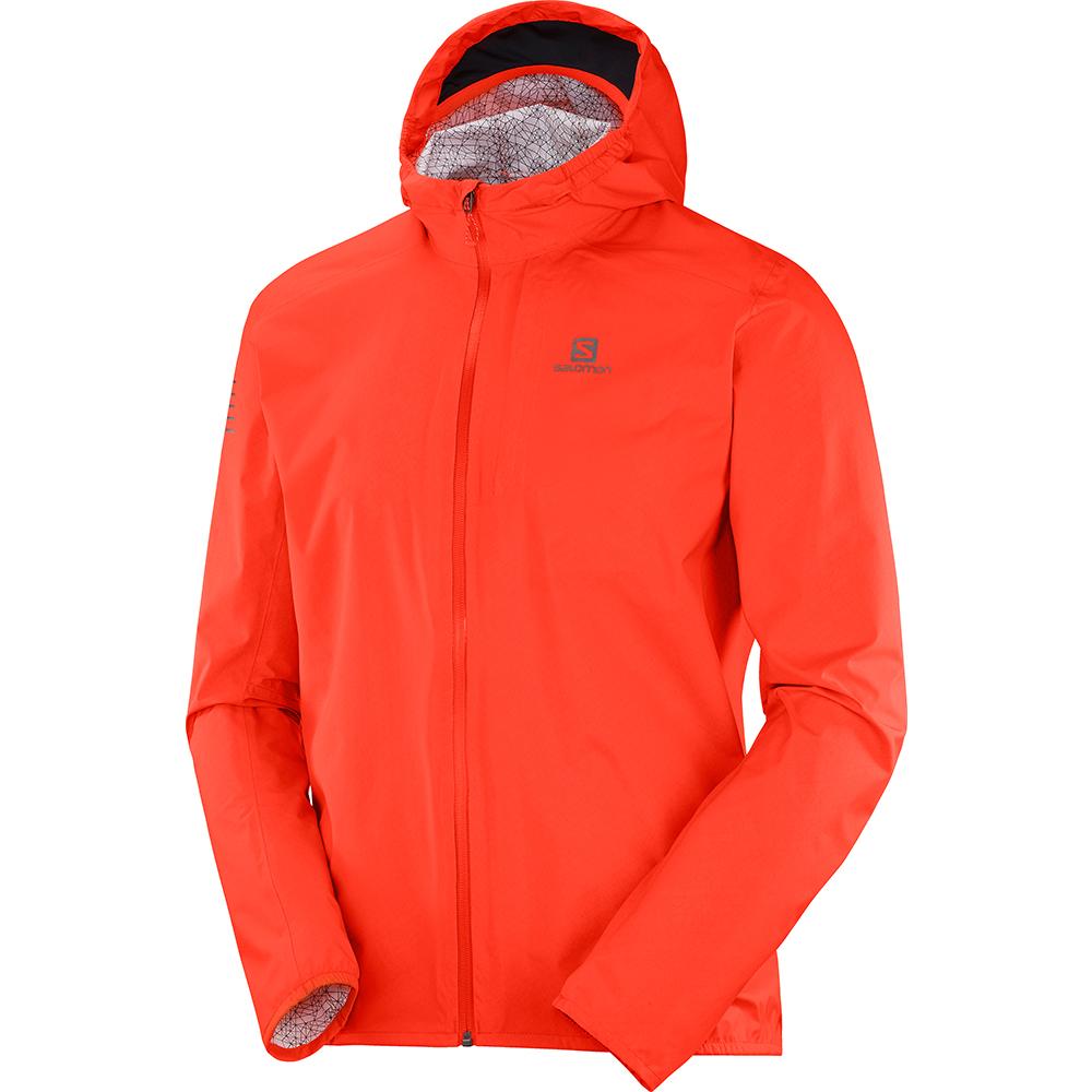 Vestes Salomon Homme Rouge Orange - Salomon BONATTI WP JKT M - France (0842-AUTWC)